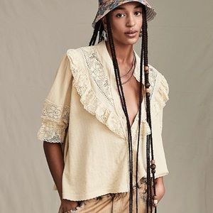 Free people lace blouse